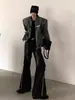 Chaqueta de solapa de diseño nicho de la alta calle americana 2026 para hombres y mujeres, corte holgado vintage, abrigo casual versátil y moderno