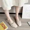 Nuevos Zapatos de Casa Cerrados a Mitad para Mujer 2026, Populares en Tiktok y Kuaishou, Chanclas Planas Antideslizantes de Verano para Mujer