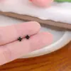Mini pendientes minimalistas de circonita, nuevos y elegantes pendientes de alta gama que combinan con todo para mujer.