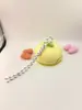 Em Estoque Cordão Colorido Artesanal de Corda Trançada Pingente Tendência Colorida Corda de Nylon Bolsa Pingente de Chaveiro com Acabamento de Alto Padrão