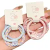 Set de Gomas Elásticas de Caucho de Alta Elasticidad para Mujeres para Atarse el Cabello, Sencillas y Duraderas, Cuerda para el Cabello No Dañina, Cuerda para Cola de Caballo Alta, Venta al por Mayor de Accesorios para el Cabello