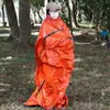 Saco de Dormir de Emergencia para Acampar al Aire Libre Aislamiento de Película de Aluminio y PE Primeros Auxilios Supervivencia Saco de Dormir Reflectante Viaje Anti-Insectos Anti-Suciedad Anti-Humedad Colchoneta