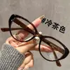 Armazones Retro Gato Ojo para Gafas de Miopía para Hombres y Mujeres Venta al por Mayor Comercio Electrónico Estilo Más Vendido Moda Destacado Té Frío Lentes Transparentes Gafas de Lectura