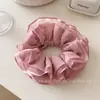 Goma para el pelo tipo scrunchie de gasa suave estilo jardín de rosas francés para mujer, coleta de alta gama con temperamento vintage y sentido del diseño