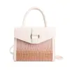 Bolsa de Mão Feminina Couro PU Texturizado Crocodilo Gradiente Retrô Alça Superior Bolsa Carteiro Bolsa Transversal de Ombro Destacável para Escritório Uso Diário Encontros