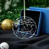 Aniversario 250 de la Fundación de EE. UU. Regalo Conmemorativo Colgante de Cristal UV Adorno de Navidad Colgante para Coche Personalización por Imagen Venta al por Mayor