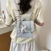 Bolso Pequeño de Moda Casual para Mujer Bolso 2026 Verano Nuevo Estilo Coreano Diseño de Nicho Mochila Estampada para Mujer