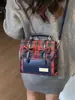 Bolsa Tote Xadrez Retrô para o Dia a Dia de Mulheres 2026 Primavera Nova Tendência Estilosa Luxo Leve Patchwork Ombro Único Ombro Duplo Mochila