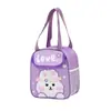 Bolsa de almuerzo impermeable gruesa de dibujos animados para mascotas lindas, lonchera térmica aislada para niños, bolsa de almuerzo, bolso de mano, ventas directas de fábrica