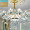 Lámpara de araña para sala de estar estilo europeo 2024 Nueva Lámpara de Cristal de Lujo y Gran Salón Luz Principal Accesorios de Iluminación para Hogar Dormitorio Comedor