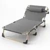 Cama plegable individual para descanso al mediodía, siesta en la oficina, cama de hospital, portátil, militar, persona perezosa, silla reclinable simple de doble uso