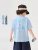 Camiseta de Manga Corta de Algodón Puro para Niños Europeos Verano 2026 Nueva Ropa Infantil Camisa de Media Manga de Verano para Niños