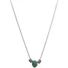 Colar Pingente de Jade Verde Feminino Verão 2022 Novo Chinês Nicho Design Simples Senso de Design Acessórios de Corrente para Clavícula