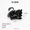 Broche de Cisne Negro Feito à Mão para Memorial, Alfinete de Embalagem de Buquê, Corsage Feminino de Luxo, Acessório de Roupa Antiexposição da Moda