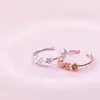 Anillo de Flor de Plata de Ley S925 Shenzhen para Mujer Estilo Mori Elegante Dulce Pequeño Fresco Anillo Abierto Moda Anillo de Alto Sentido
