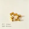 Tubo Recto Chapado en Oro de Plata S925 con Brillo Facetado, Tubo Flor, Tubo Redondo, Tubo Espaciador para Joyería DIY de Posicionamiento, Accesorios Chapados en Oro