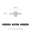 Transmisión en Vivo Venta Caliente Anillo Huevo de Paloma Retorcido Corte Flor de Hielo Piedra Preciosa de Color Incrustado con Diamante de Alto Carbono Brillante Joyería Envío Directo