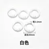 Llavero de anillo de plástico de colores Accesorios para abalorios DIY Colgante de anillo de resorte Gancho de campana Materiales para cadena de teléfono móvil
