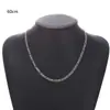 Amazon Aliexpress El Más Vendido para Hombre Cadena de Oro de Moda Personalizada Cadena Simple y Versátil Collar de Cadena Nk Joyería