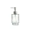 Garrafa Dispenser de Vidro Transparente Tipo Push 320ml Embalagem para Shampoo Gel de Banho de Hotel B&B Banheiro