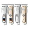 Cortador de cabelo LCD com display de cabeça de óleo transfronteiriço, recarregável por USB, aparador elétrico push de T-Type, zero cutter, com escultura em gradiente