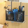 Estante de Almacenamiento para Secador de Pelo de Baño Soporte de Pared sin Taladro Cesta de Almacenamiento para Rizador Plancha Peine de Baño