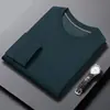 Suéter para hombre 'Explosiones en vivo' 2025 primavera nuevo camiseta de manga larga con cuello redondo para hombres jóvenes y de mediana edad base de mahjong