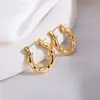 Pendientes Populares de Acero Inoxidable Transfronterizos, Pendientes de Flor de Lujo Ligero y de Gama Alta, Pendientes Asimétricos para Mujer, Pendientes de Acero de Titanio de Nicho