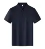 Camisa Polo de Trabajo de Seda de Hielo Sin Costuras de Secado Rápido de Gama Alta Solona con Cuello Solapa Manga Corta Camisa Publicitaria de Trabajo Camiseta