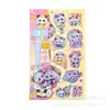 Ytpp Dibujos Animados Lindos Kapi Bara Pegatinas 3D Infantiles Panda Agitar Adhesivo Activado por Agua Pegatinas Decorativas para Diario
