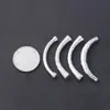 Plata de Ley S925 Tubo de Plata Martillado Hecho a Mano Codo Asimétrico Cuerda de Cuentas DIY para Collar Pulsera Accesorios de Plata