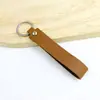Chaveiro de PU de cor sólida transfronteiriço, cordão de mão de couro de cor doce criativo, chaveiro de carro simples para homens, atacado