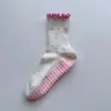 Calcetines de yoga de lunares para mujer, calcetines deportivos de interior para fitness, calcetines de Pilates de media pantorrilla, calcetines profesionales antideslizantes de encaje para el suelo, venta al por mayor
