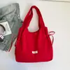 Nova Bolsa de Ombro Estilo Ins Coreano Preguiçoso Fresca com Cadarço Bolsa Tote de Nylon Casual para o Dia a Dia Grande Capacidade para Estudantes