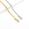 El Brazalete de Hueso de Serpiente Blando de Acero Inoxidable Más Vendido de Amazon, Cadena Lisa para Hombres y Mujeres, Brazalete de Cadena de Hueso de Serpiente Redonda de Acero de Titanio de Lujo Ligero 17cm