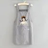 Delantal de cocina casero ultradelgado de verano, delantal dopamina resistente al agua para mujeres en la industria de la restauración, repostería y vestimenta de trabajo con texto impreso