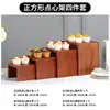 Ornamentos de Mesa de Sobremesa Chinesa Suporte de Exibição Mesa de Buffet de Madeira Prateleira para Bolo, Lanche, Sushi Mesa para Refeição Fria, Hora do Chá
