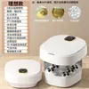 Bacia dobrável para banho de pés, Balde totalmente automático para banho de pés com massagem, Bacia elétrica aquecida para lavagem de pés, Dispositivo inteligente de banho de pés em balde profundo com temperatura constante
