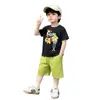 Conjunto de Verão Masculino Manga Curta 2026 Novo Estilo Infantil Elegante Fino Casual Conjunto de Duas Peças Roupas para Meninos Atacado
