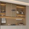 Cpl Personalizado Fábrica Enf Milenio Zhou Piel de Mascota Tacto Suave Puerta de Gabinete Tablero de Pino Australiano Lado de Armario Aparador Gabinete de Vino Gabinete de Entrada
