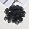 Comercio Exterior Hecho a Mano Chifón Ligero Borde Quemado Borde Horneado Piezas de Flores Pétalos Piezas Redondas Pequeñas Yiwu Accesorios para Ropa Accesorios