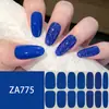 ZA adesivo de unha branco sem cozedura totalmente à prova d'água patch de arte de unha sentido avançado estilo simples cola de esmalte atacado