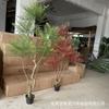 Planta verde de simulación, planta en maceta, decoración para interiores y exteriores, reloj de paisaje, Pukui Nantianthus, planta de simulación, adornos combinados al por mayor