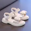Sandalias para Niña 2026 Verano Nuevo Estilo Zapatos de Princesa de Moda para Niños Mayores Suela Suave Ligeras de Punta Abierta Zapatos de Playa