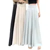 Calça Plissada Fina Feminina Primavera/Verão 2024 Cintura Alta Drapada Emagrecedora Casual Tendência Saia