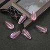 Vidro Furo Reto Contas de Gota Fabricação Chapéu de Passos Antigo Acessórios de Cabelo Feito à Mão DIY Grampo de Cabelo Material Acessórios