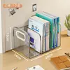 Prateleira de Armazenamento Doméstica Estudante Livro Prateleira Transparente Suporte de Livro Retrátil Estante de Livros Escritório Prateleira de Classificação e Organização de Arquivos