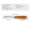 Cuchillo para Piña de Acero Inoxidable, Pelador de Frutas, Cortador de Plátanos, Cuchillo Curvo Pequeño Conveniente con Mango de Madera, Gadget de Cocina, Cuchillo de Pelar, Hoz para Exteriores