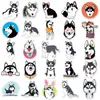 50 Husky Graffiti Personalidad Dibujos Animados Transfronterizo Lindo Perro Animal DIY Monopatín Equipaje Pegatina Impermeable