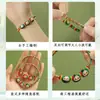 2026 Novo Modelo Festival do Barco-Dragão Pulseira de Corda Colorida Estilo Étnico DIY Feito à Mão Fio Vermelho Pulseira Zongzi Joia para Mulheres